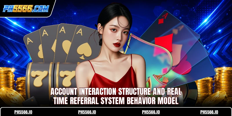 Account interaction structure and real time referral system behavior model