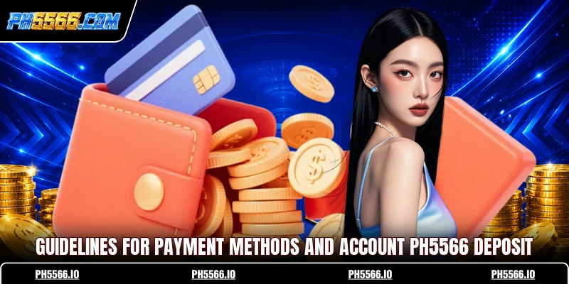 Guidelines for payment methods and account Ph5566 deposit