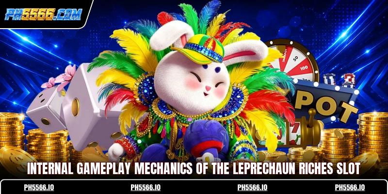 Internal gameplay mechanics of the Leprechaun Riches slot