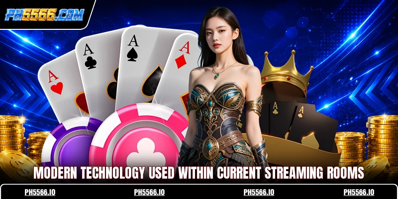 Modern technology used within current streaming rooms