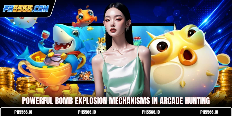 Powerful bomb explosion mechanisms in arcade hunting