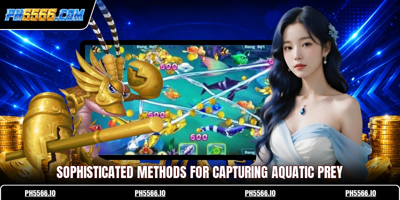 Sophisticated methods for capturing aquatic prey