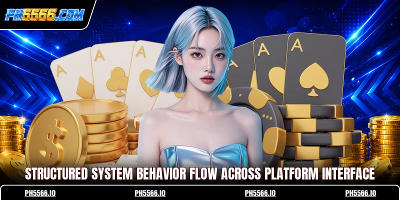 Structured system behavior flow across platform interface