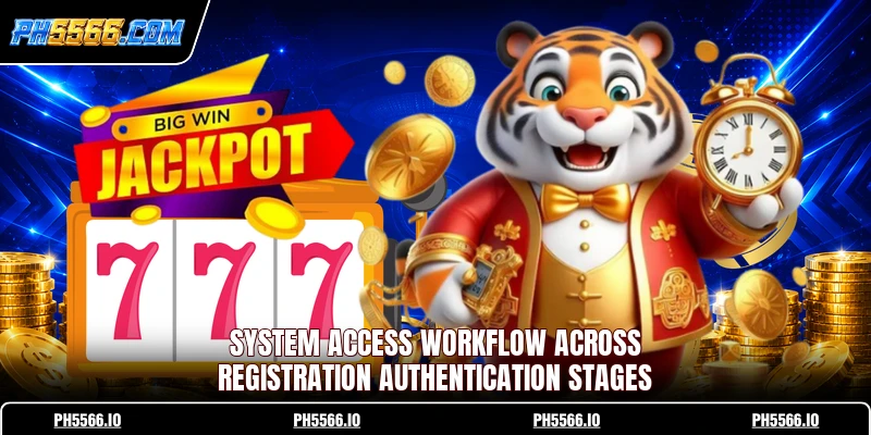 System access workflow across registration authentication stages