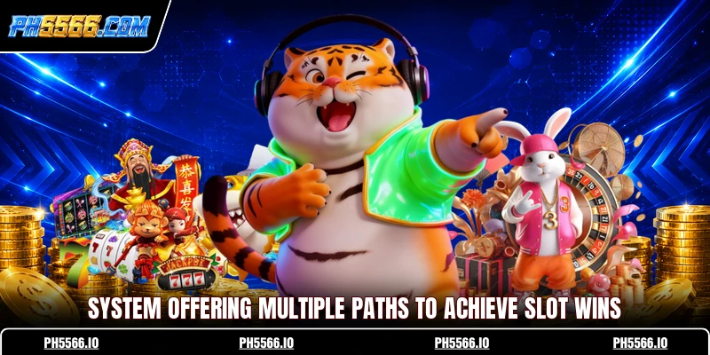 System offering multiple paths to achieve slot wins