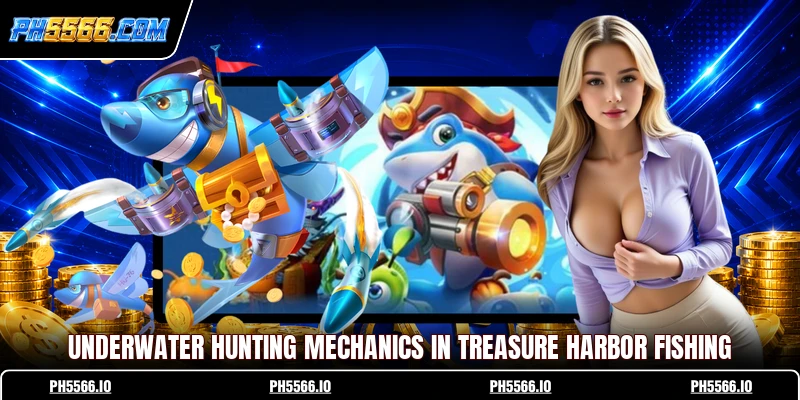Underwater hunting mechanics in Treasure Harbor Fishing